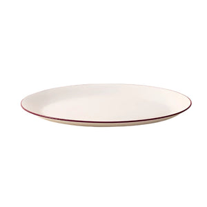 Serving Platter in Red Rim