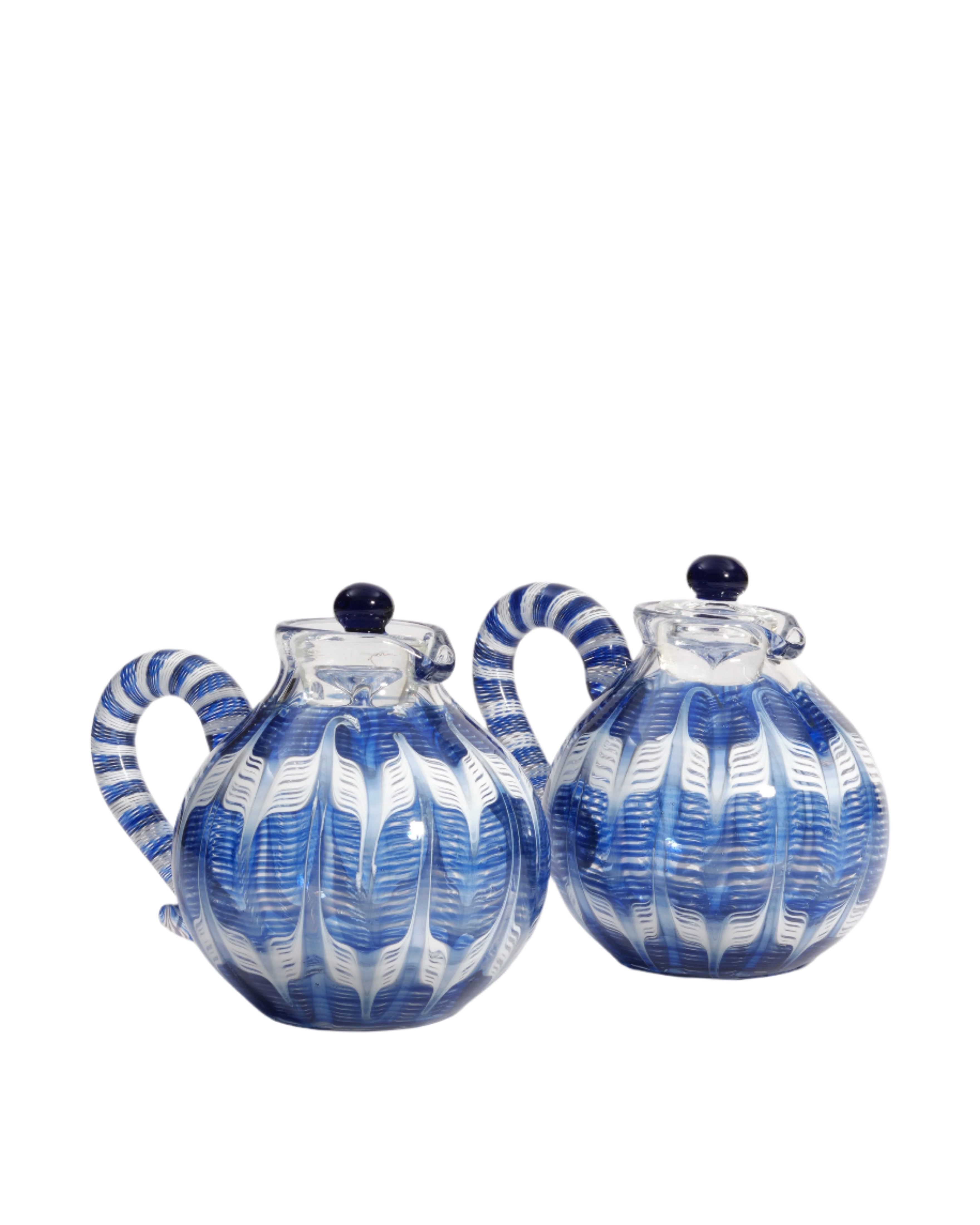 D'Ascoli Shaya Oil and Vinegar Set, Sapphire