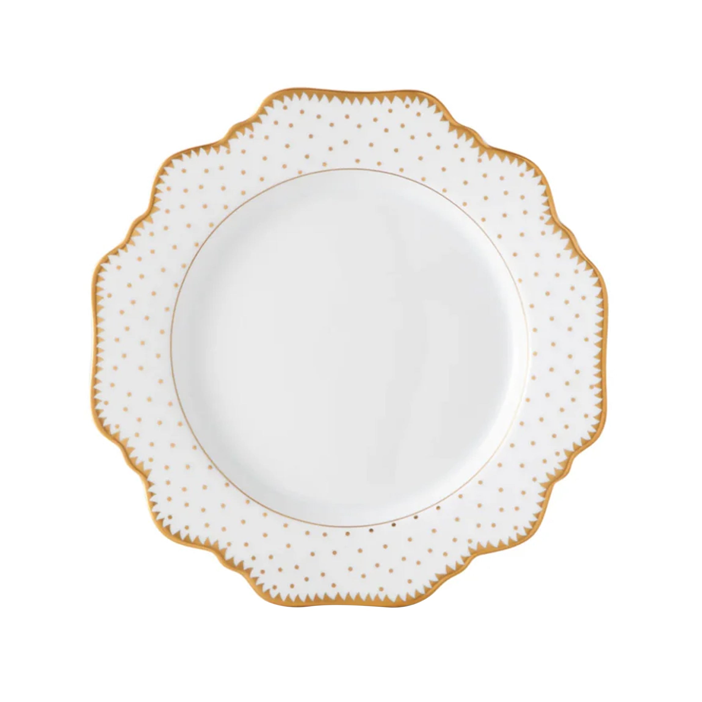 Simply Anna Antique Polka Salad in White/Gold