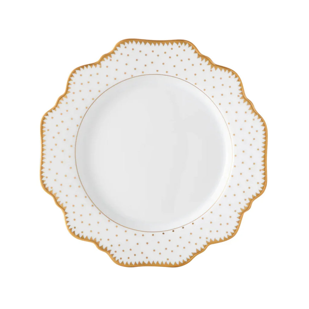 Simply Anna Antique Polka Salad in White/Gold