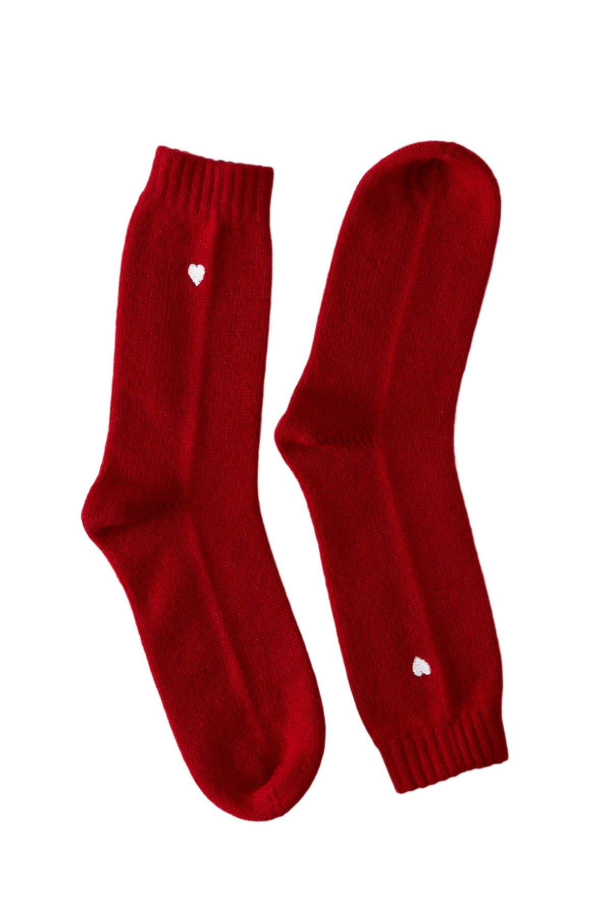 Sleeping Socks Heart in Scarlet