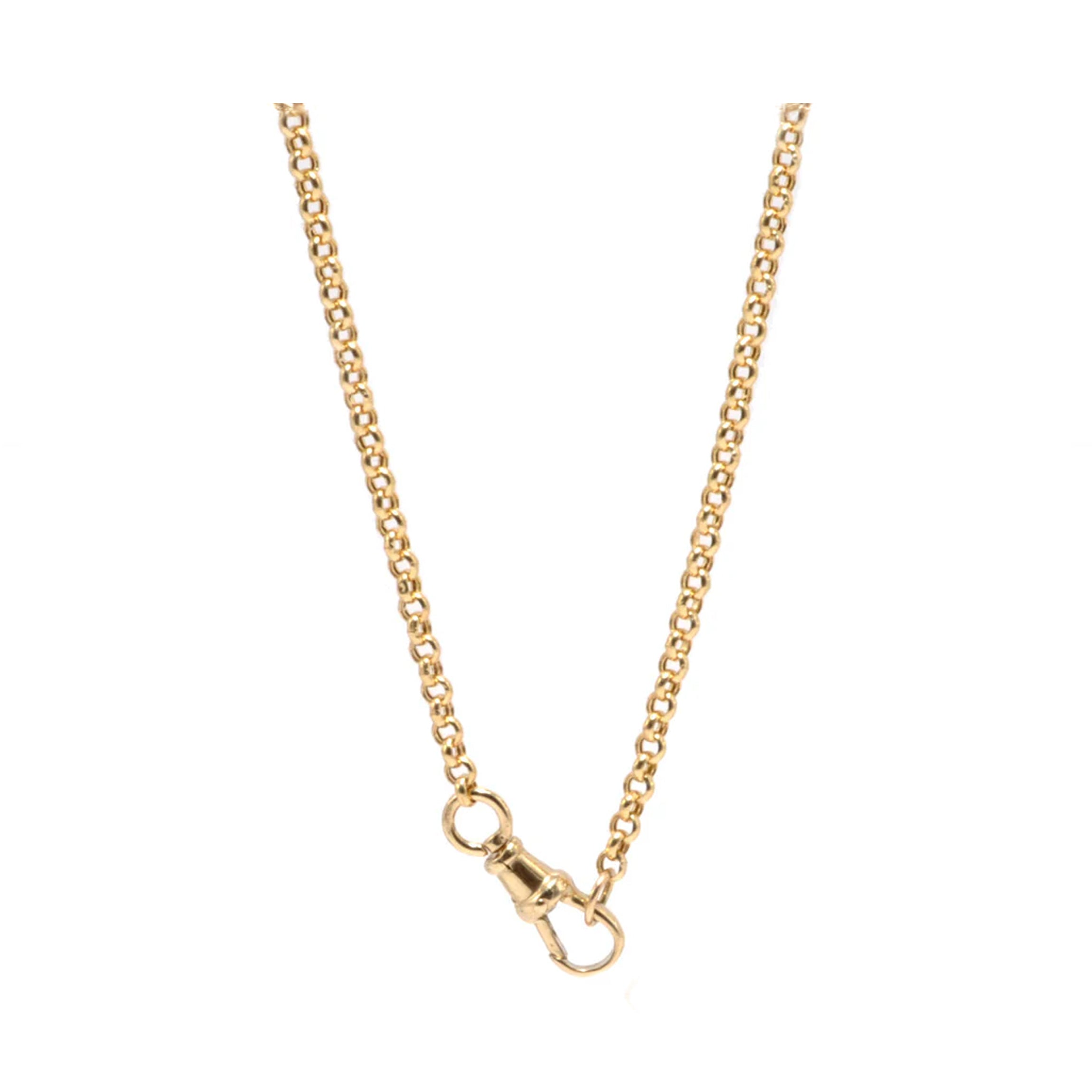 Small Belcher Chain with Dog Clip Clasp