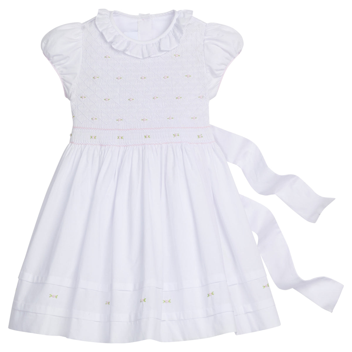 Smocked Claiborne Dress Rosebuds