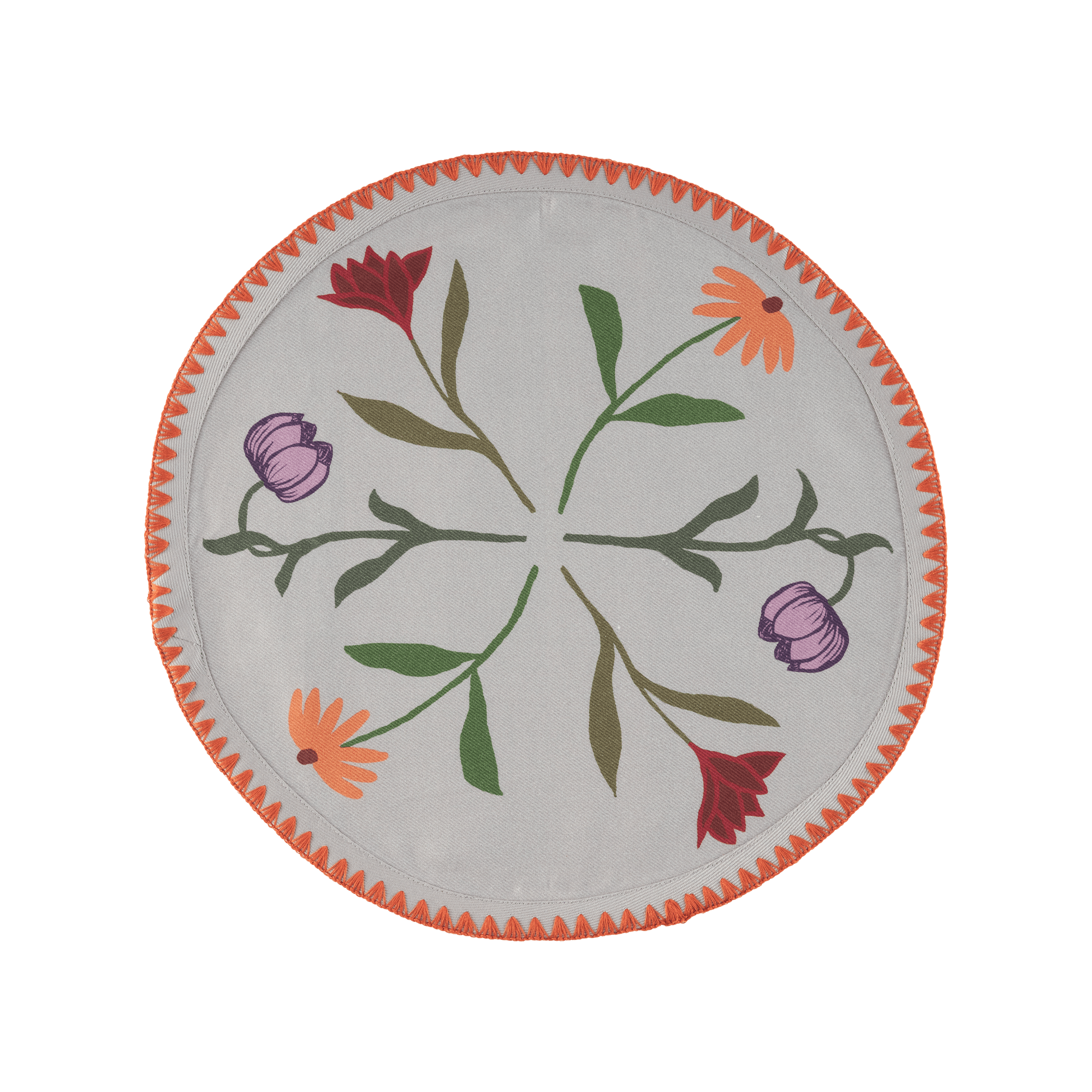 6 Round Placemats Picnic on the Meadow - Sophie Williamson Design