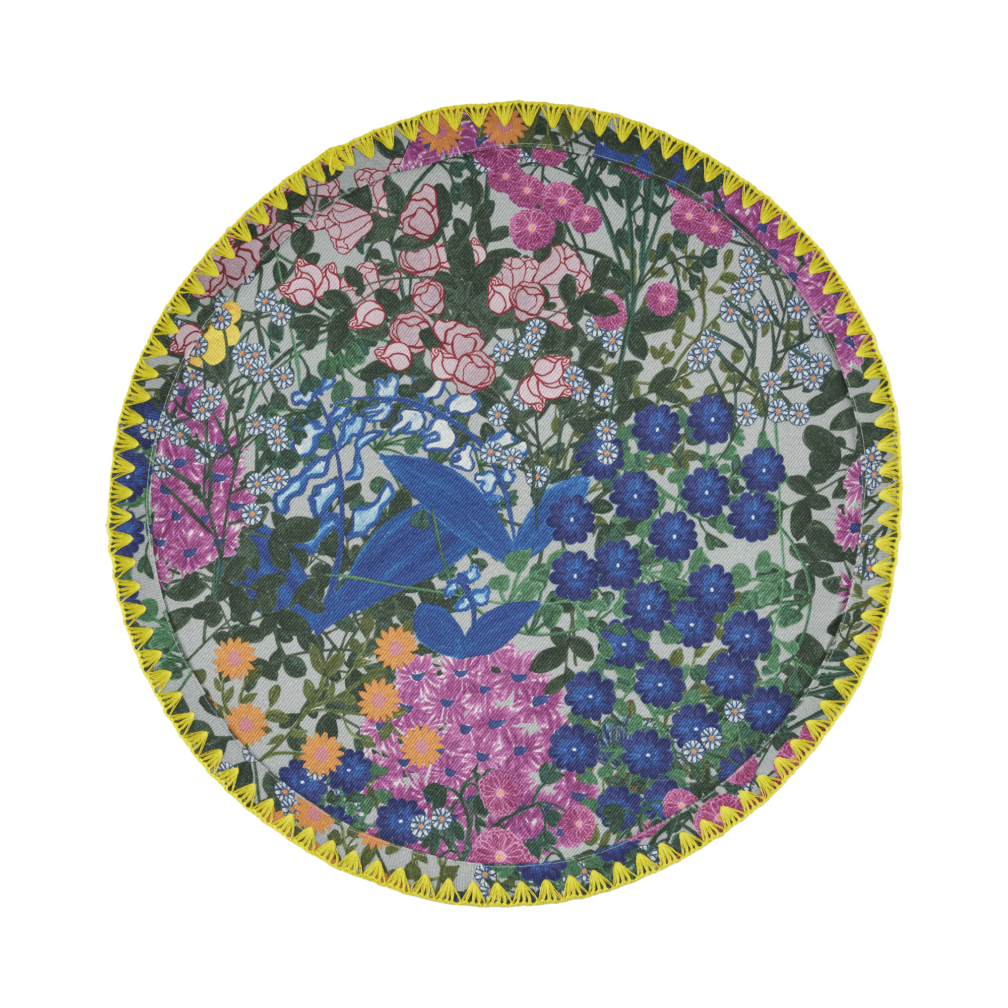 6 Round Placemats Pré Fleuri - Sophie Williamson Design