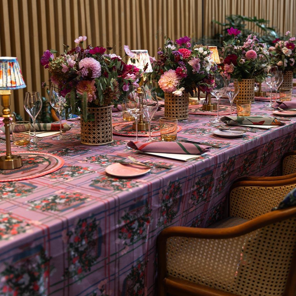 Tablecloth La Vie en Rose - Sophie Williamson Design