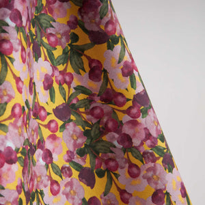 Tablecloth Romance is Dead Yellow - Sophie Williamson Design