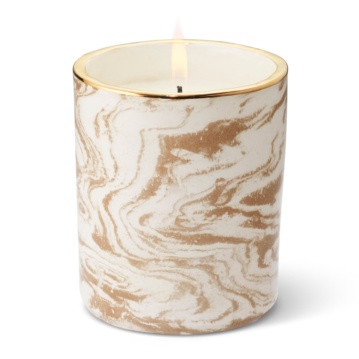 Sorrento Candle, Orange Blossom, Marbleized Sand