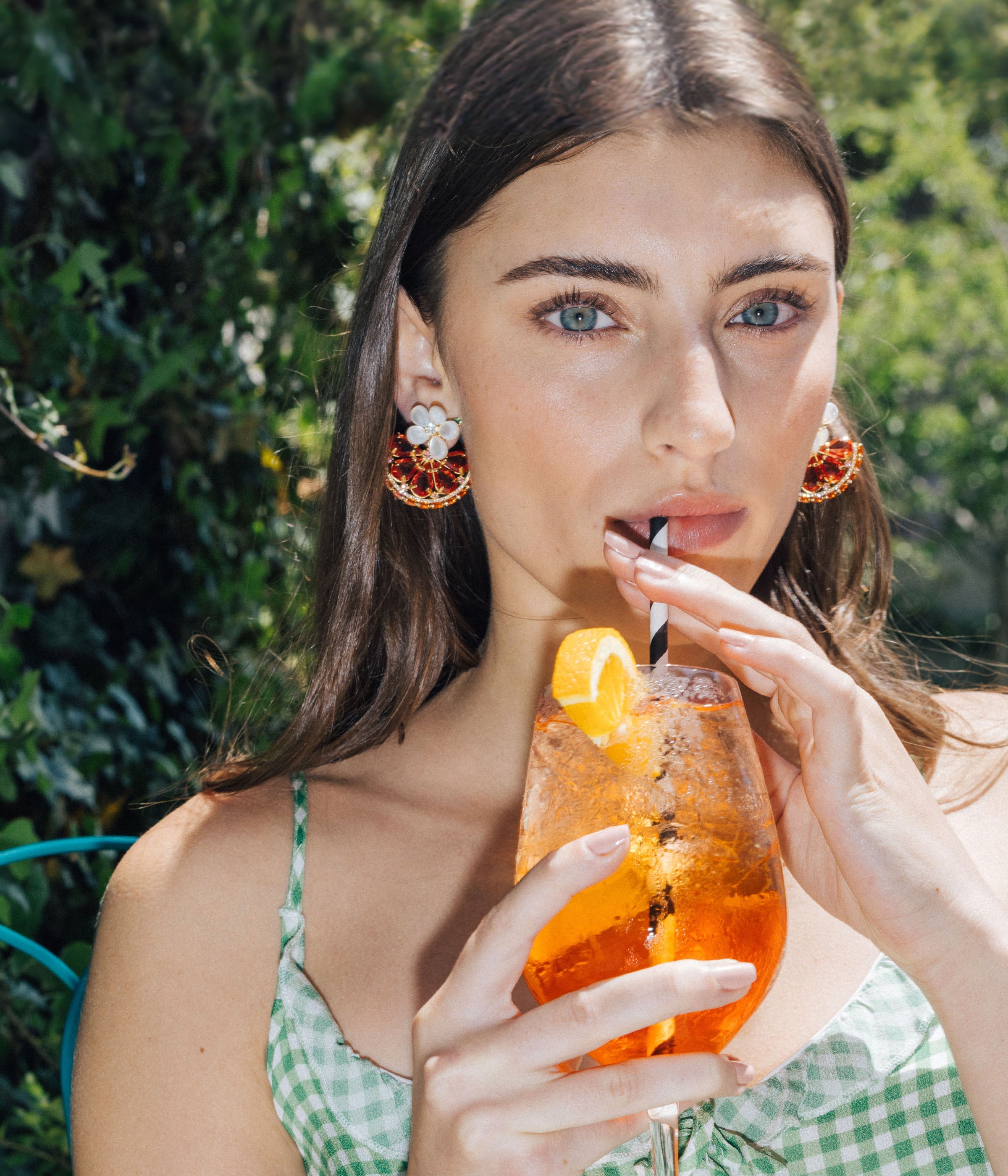 "Spritz Please" Orange Slice Earrings