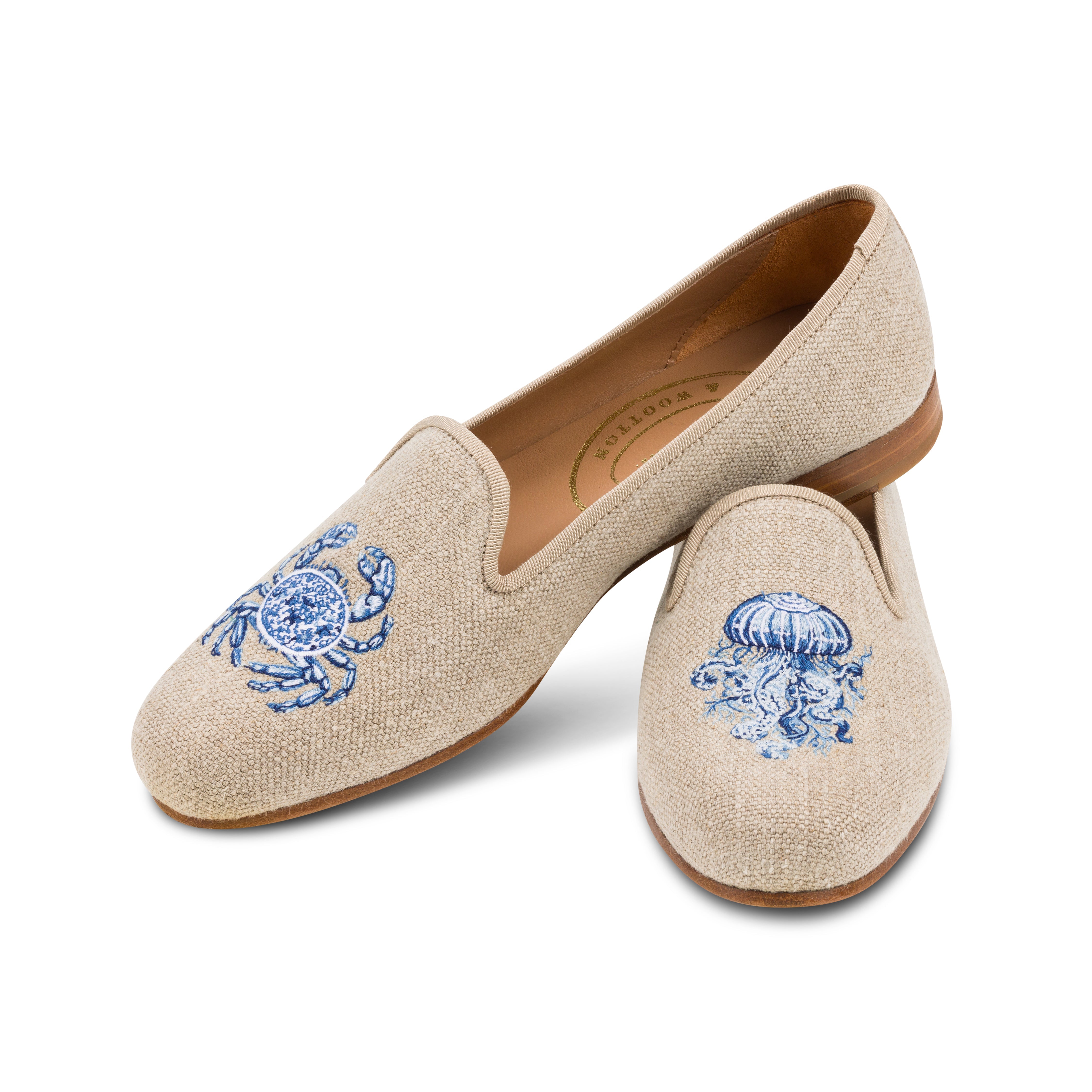 Our marine natural slipper on a white backgound.