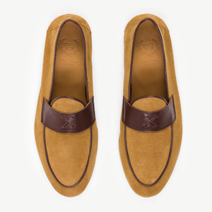 Men's Tan Suede Centesimo