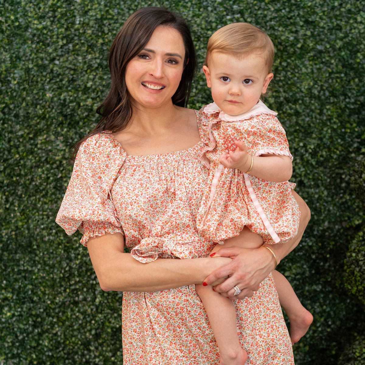 Women’s Bonjour Dress in Peach Floral