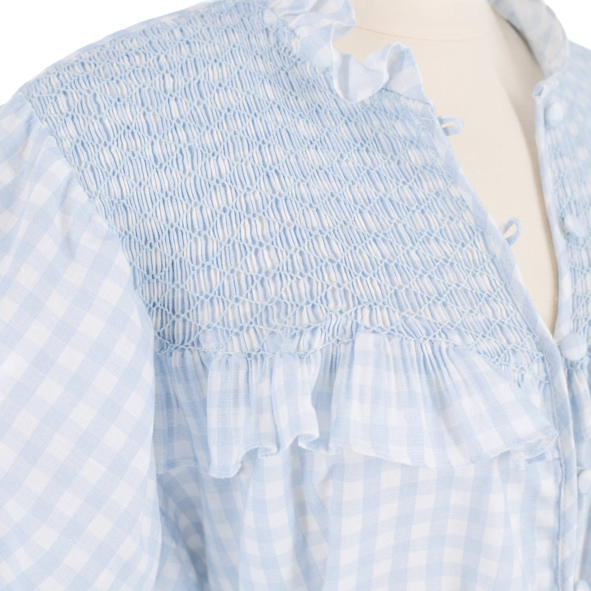 Women’s Gen Dress - Blue Gingham/Blue