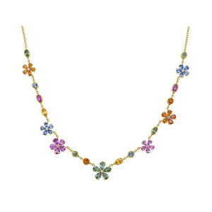 Superbloom Multi-Colored Sapphire Necklace