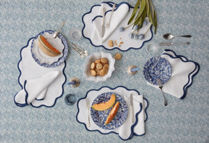 Scallop Edge Oval Placemat, Set of 4