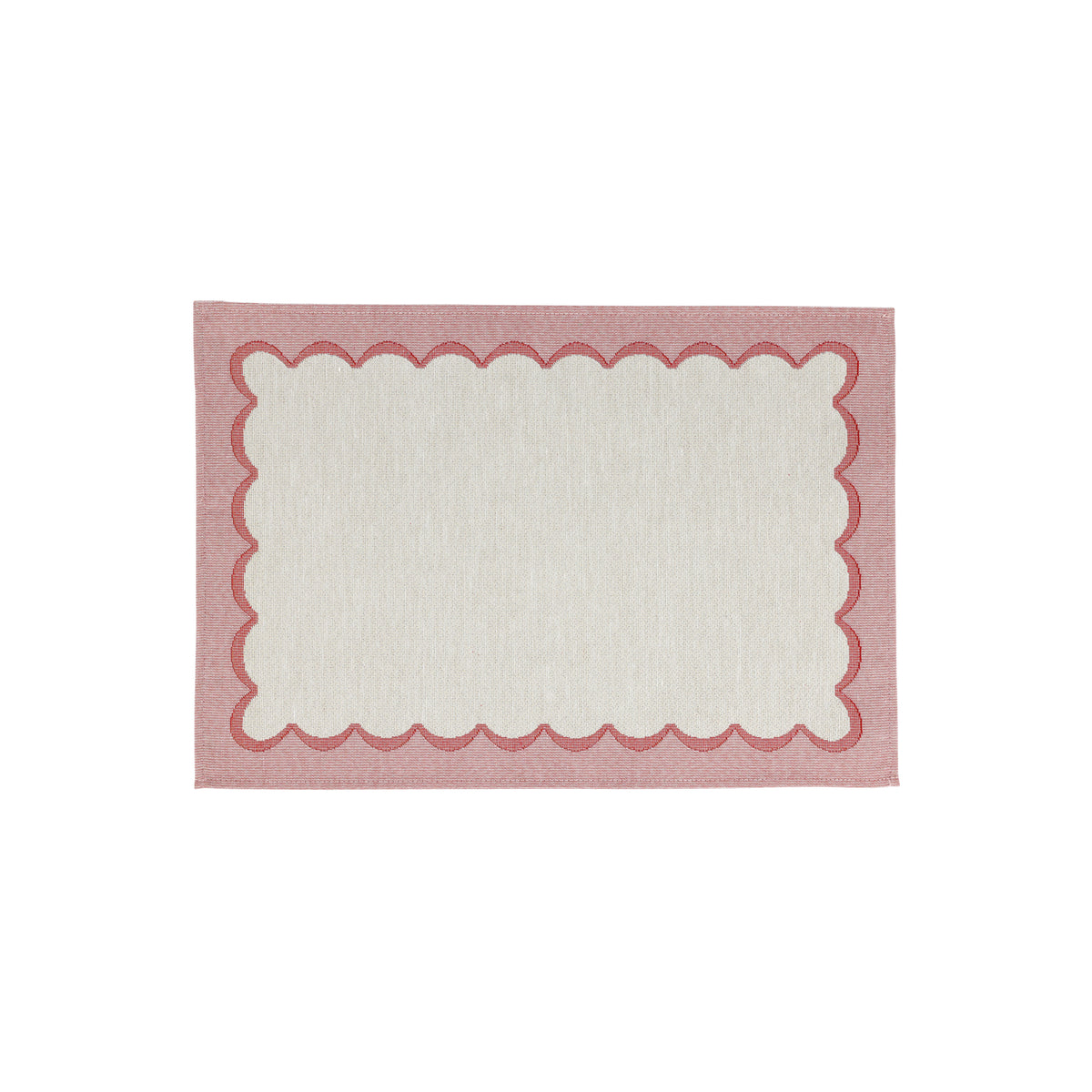 Tavola Pink Scalloped Placemats, Set of 4