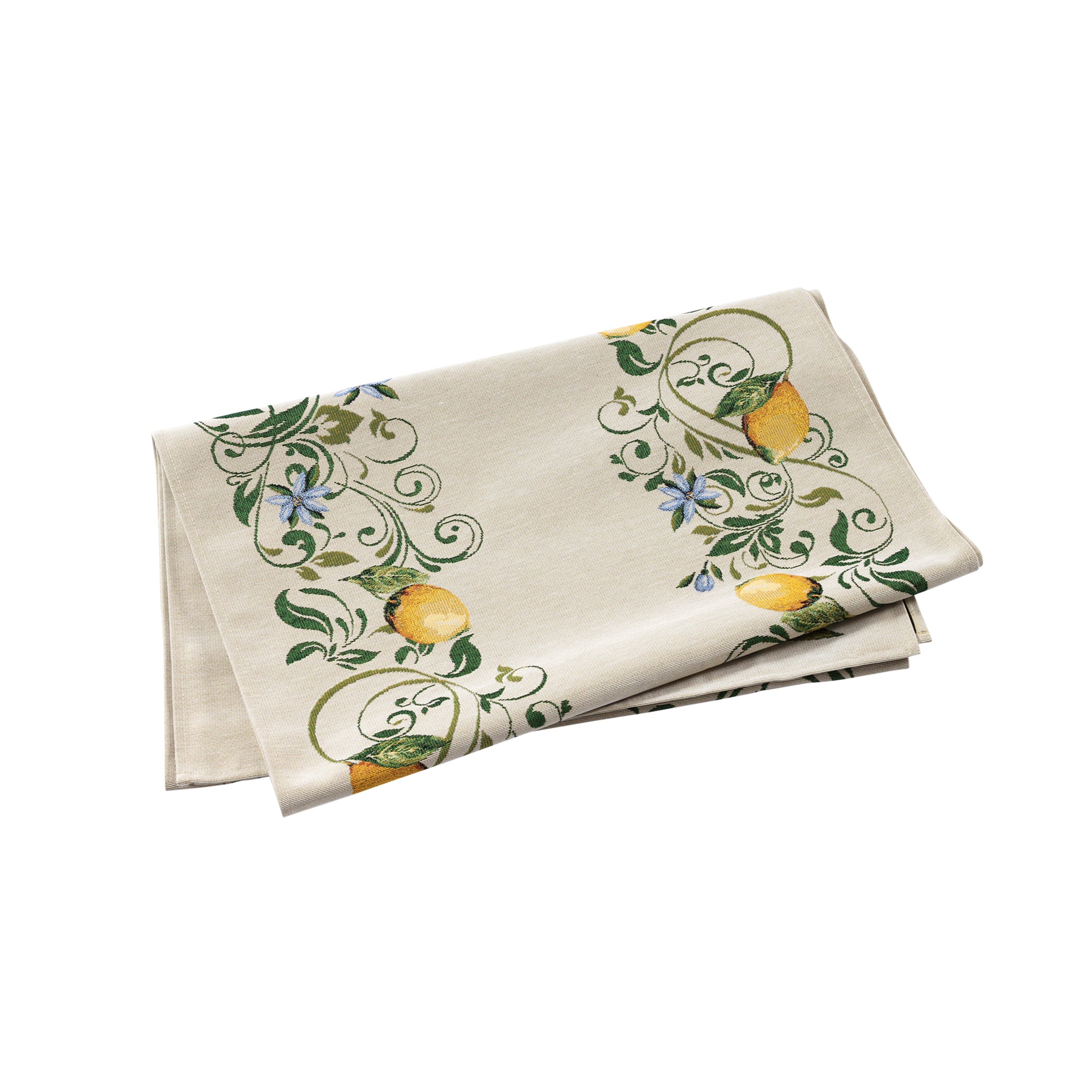 Tavola Lemons with Flowers Runner