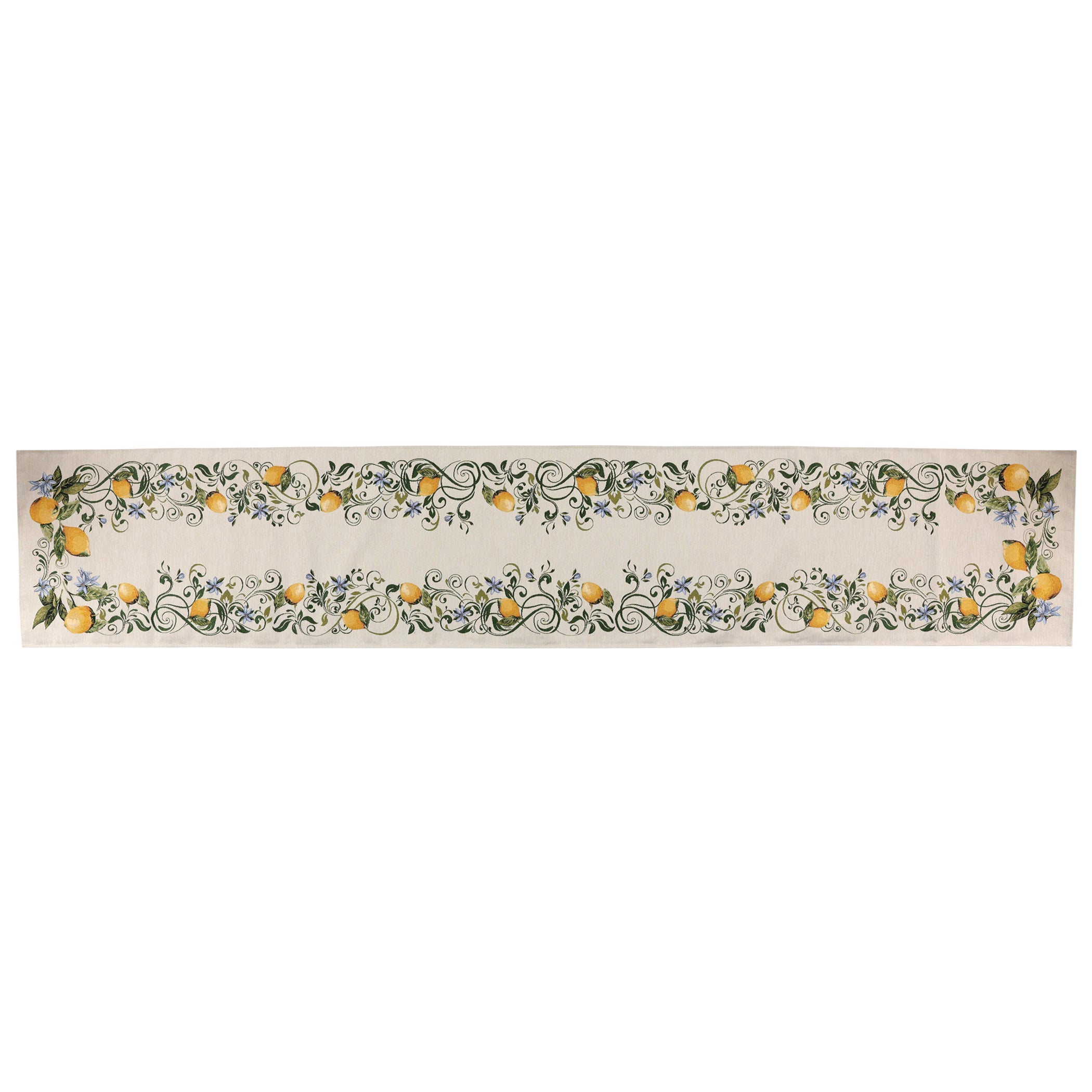 Tavola Lemons with Flowers Runner