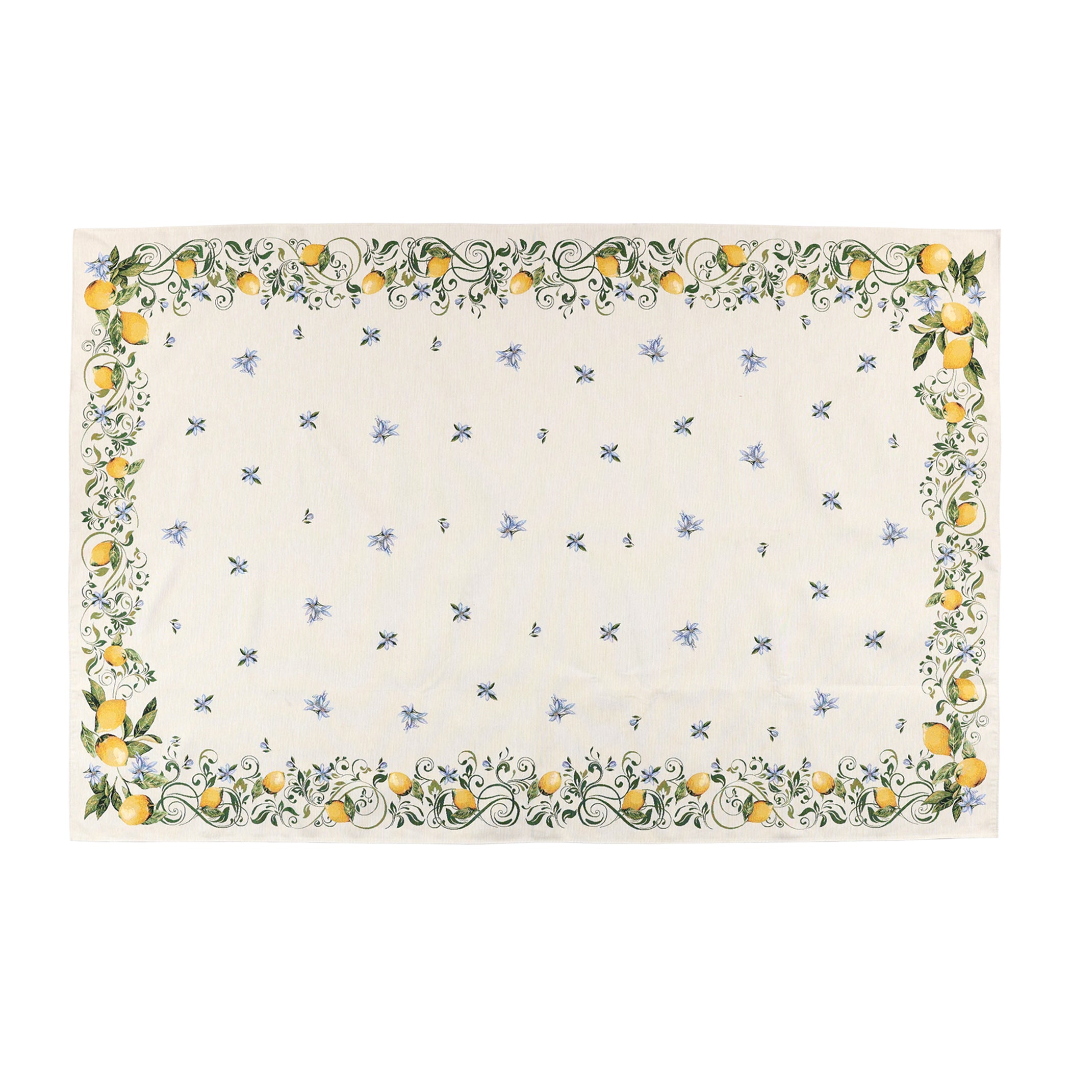 Tavola Lemons with Flowers Tablecloth