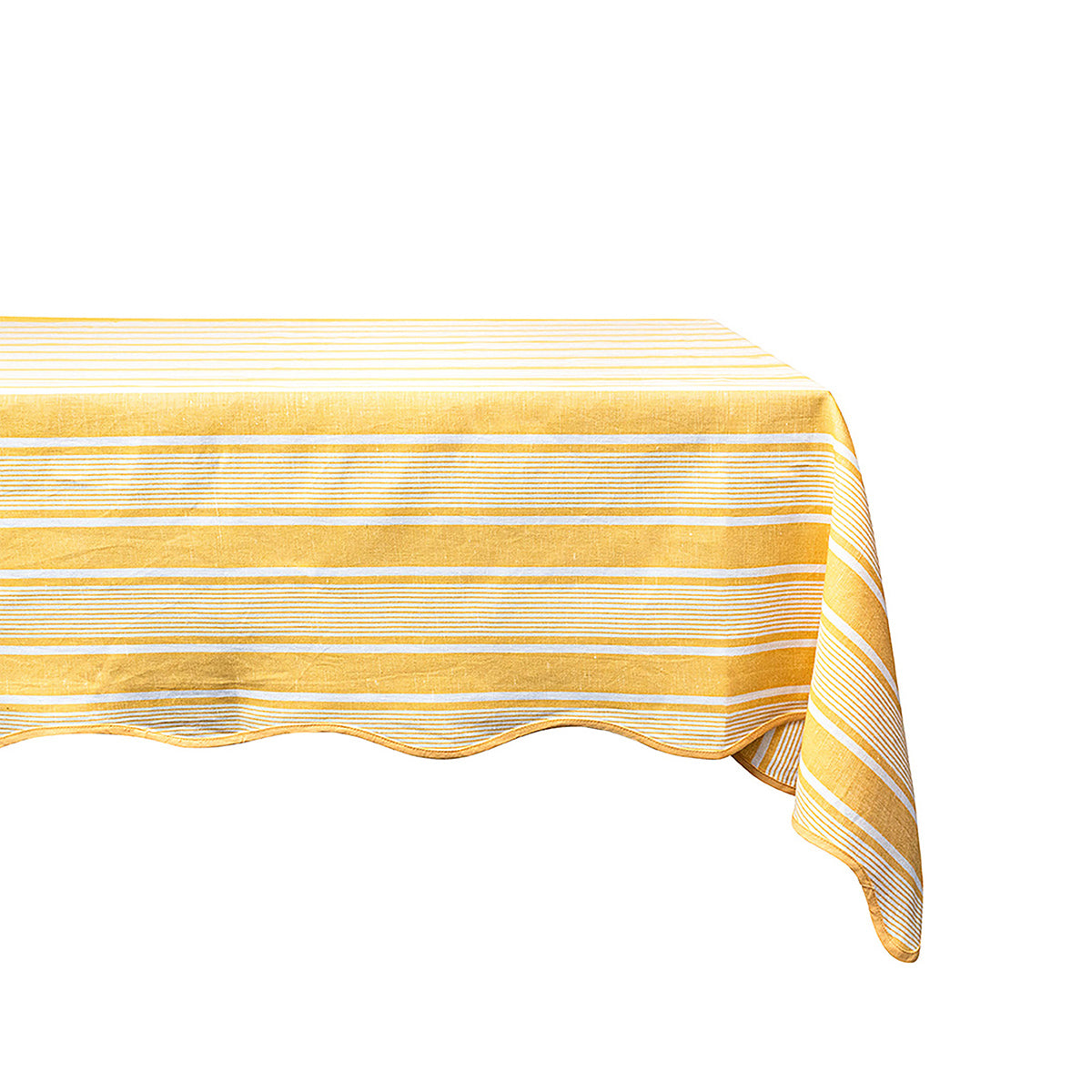 Cabana Stripe 60" x 120" Tablecloth in Sunshine