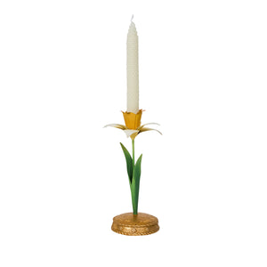 Meadow Walk Daffodil 9" Candlestick in Yellow