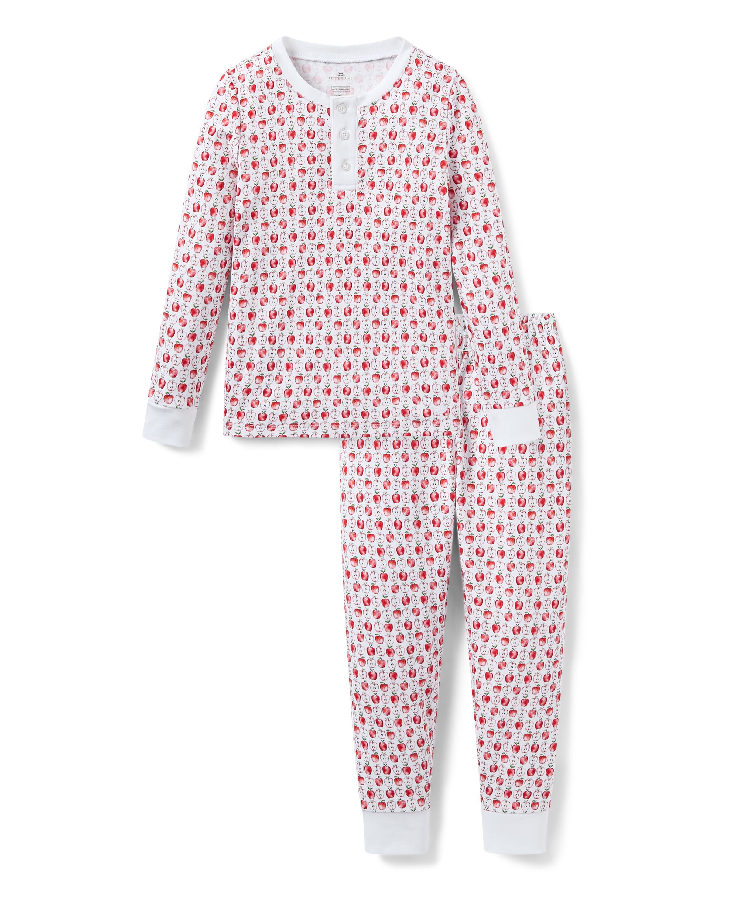 Kid's Pima Snug Fit Pajama Set in Autumn Orchards