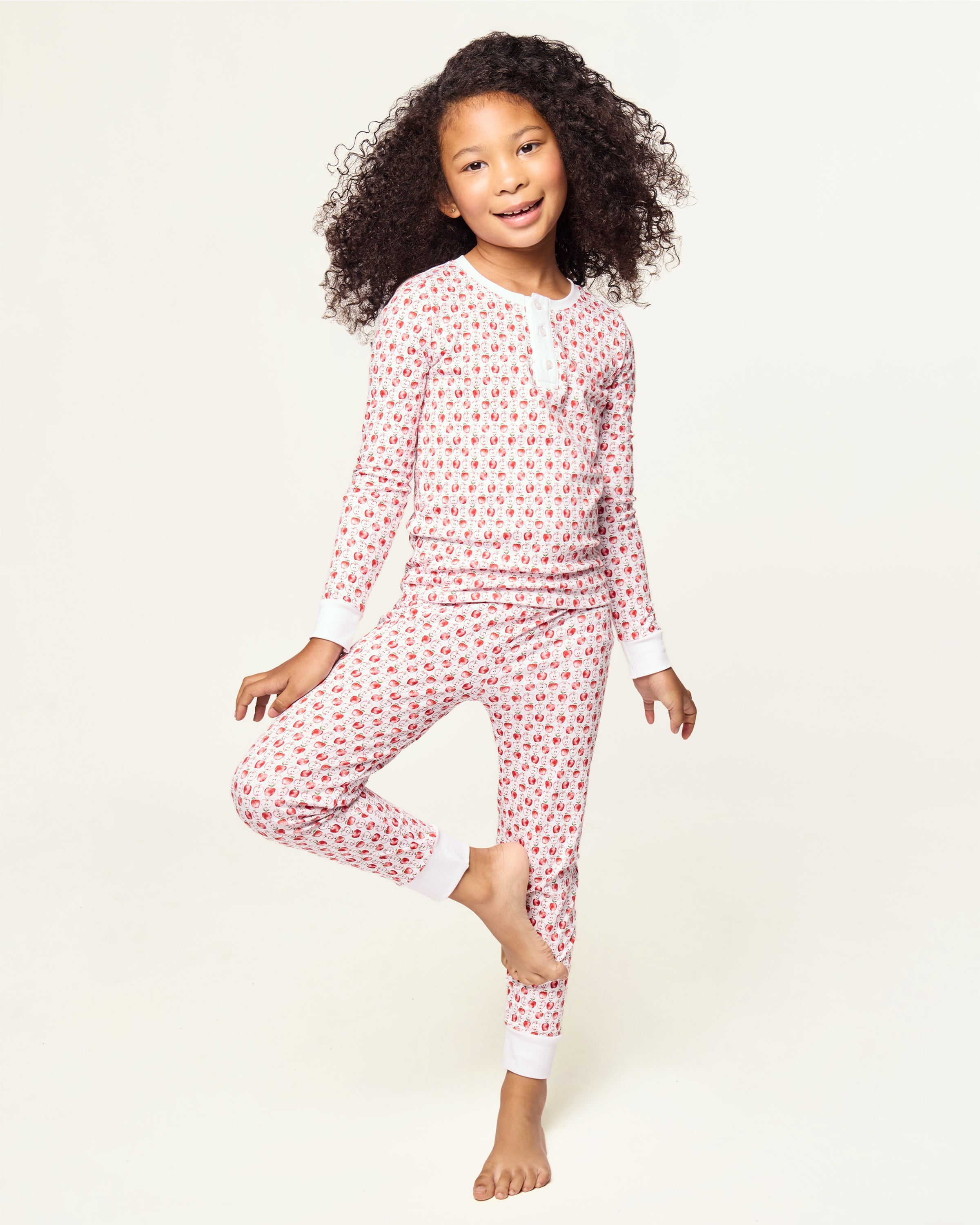Kid's Pima Snug Fit Pajama Set in Autumn Orchards