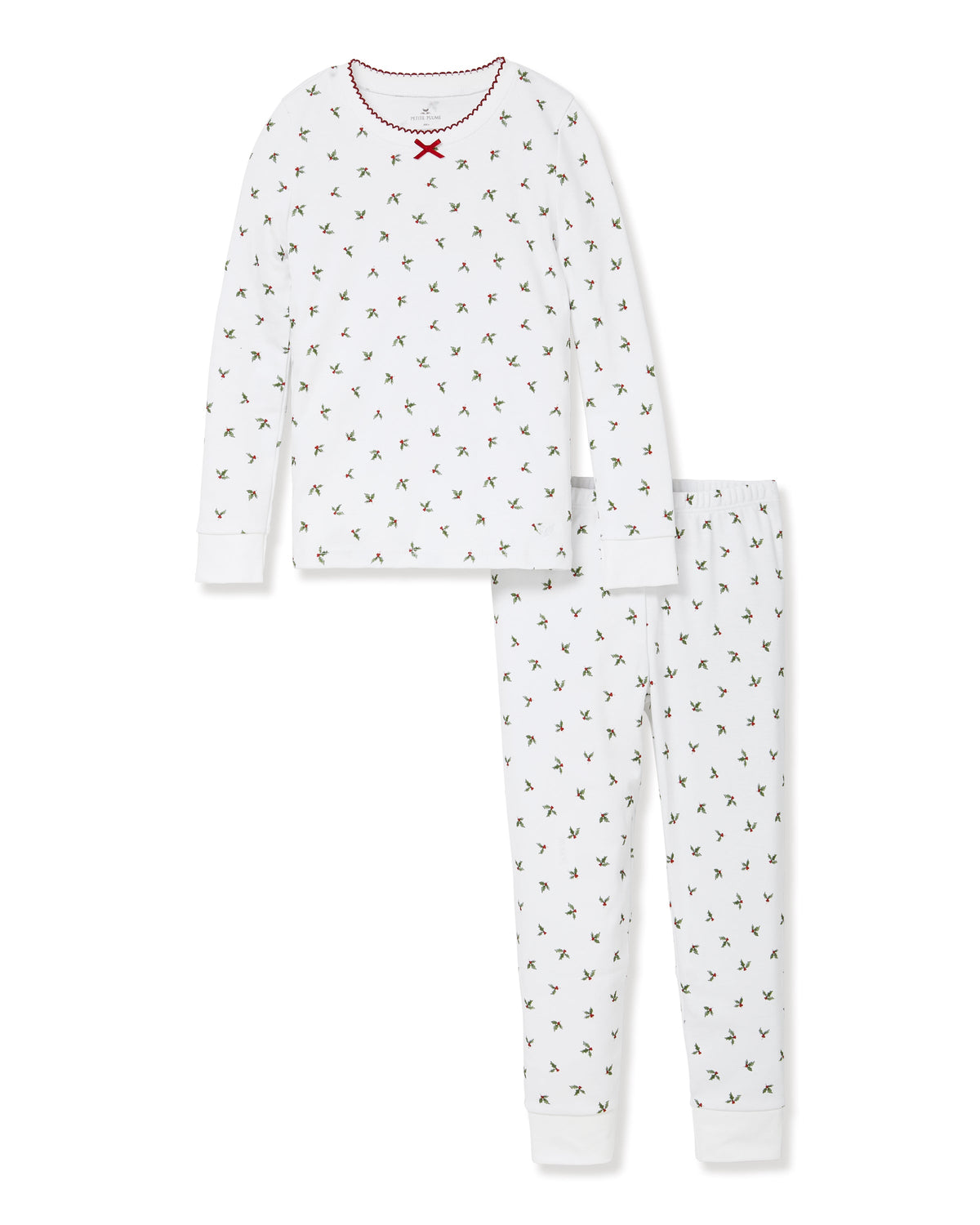 Kid’s Pima Snug Fit Pajama Set in Mistletoe Moments