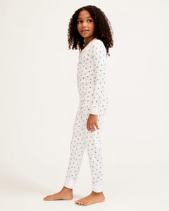 Kid’s Pima Snug Fit Pajama Set in Mistletoe Moments