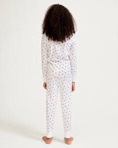 Kid’s Pima Snug Fit Pajama Set in Mistletoe Moments