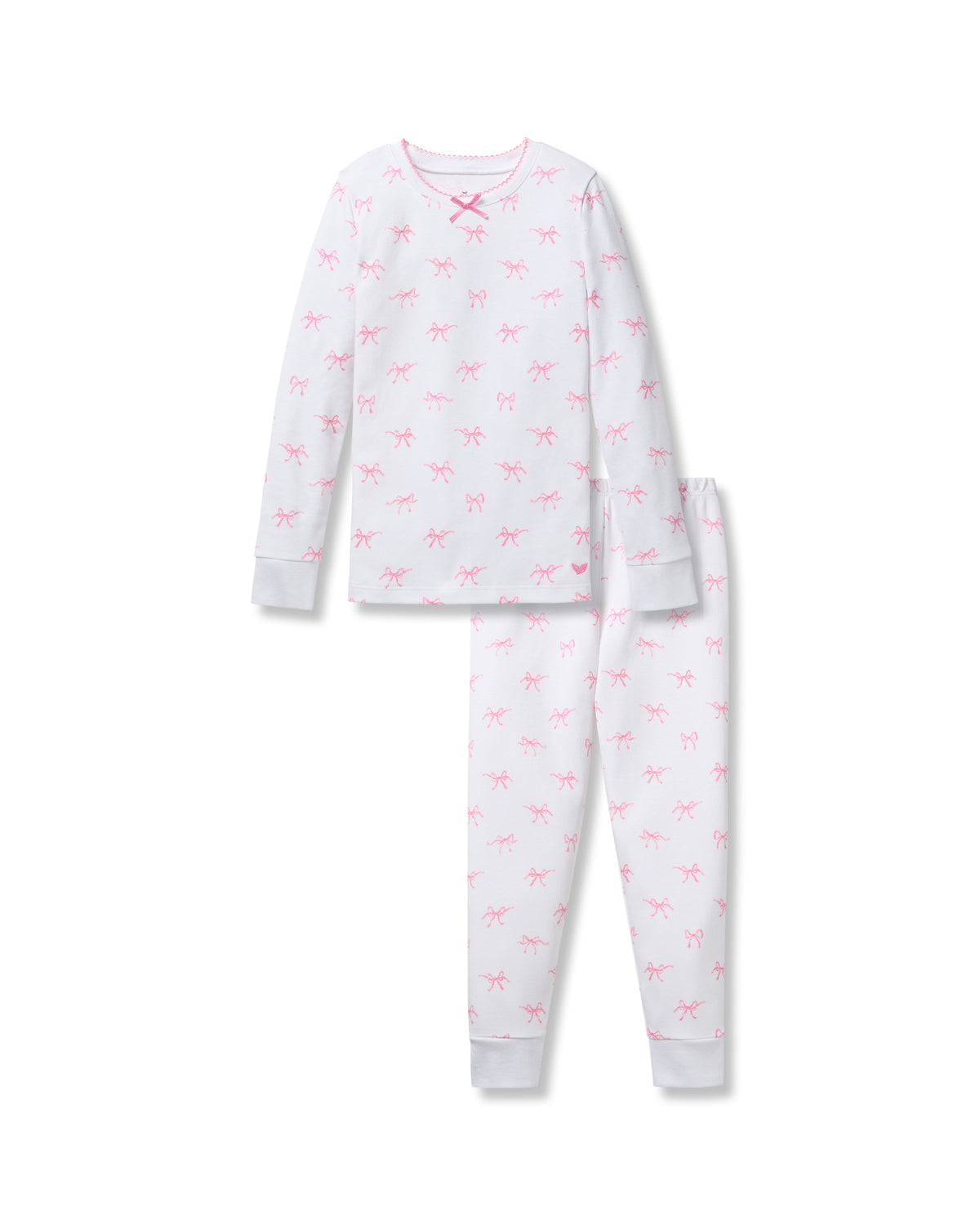 Kid’s Pima Snug Fit Pajama Set in Blushing Bows