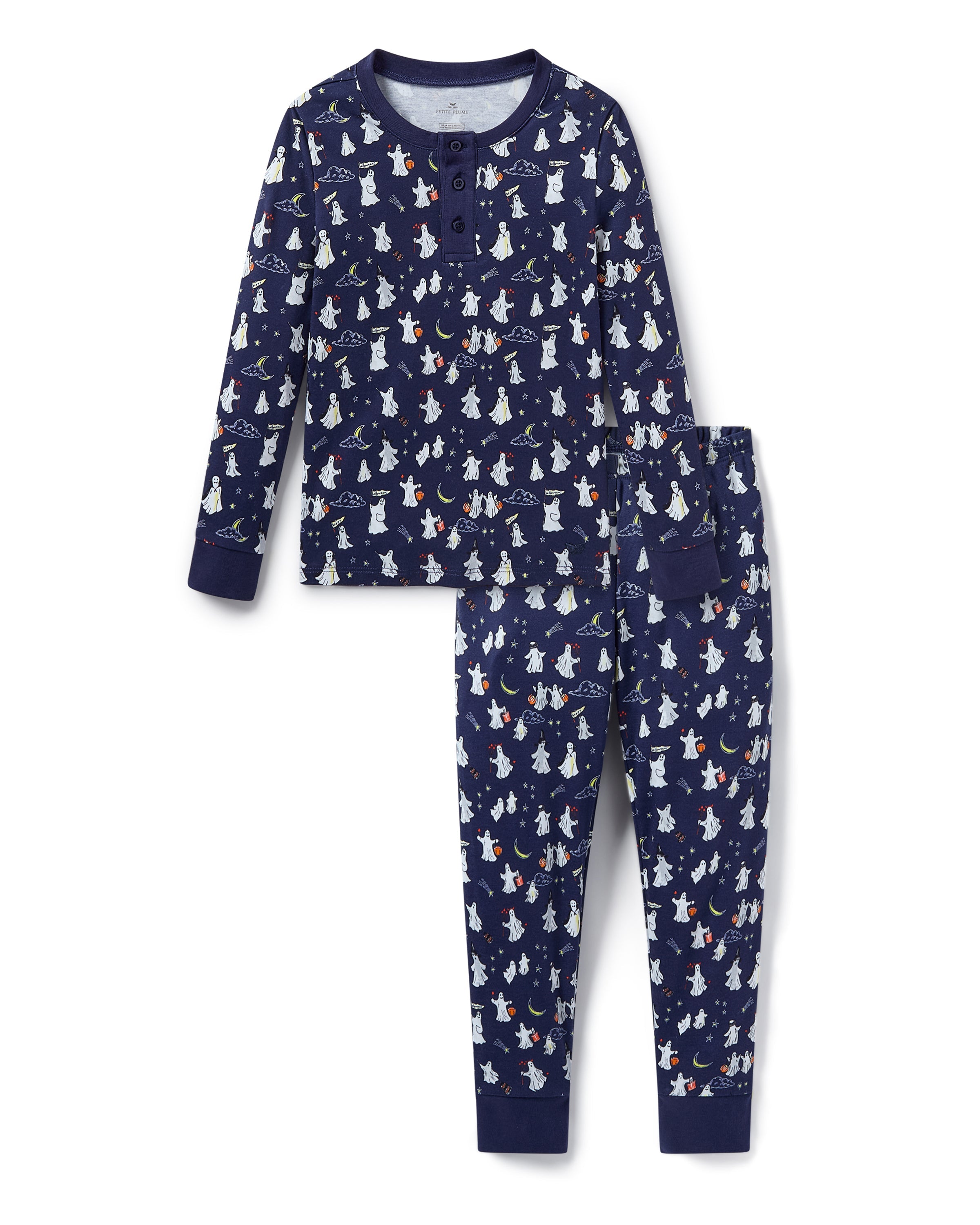 Kid’s Pima Snug Fit Pajama Set in Spooky Slumber