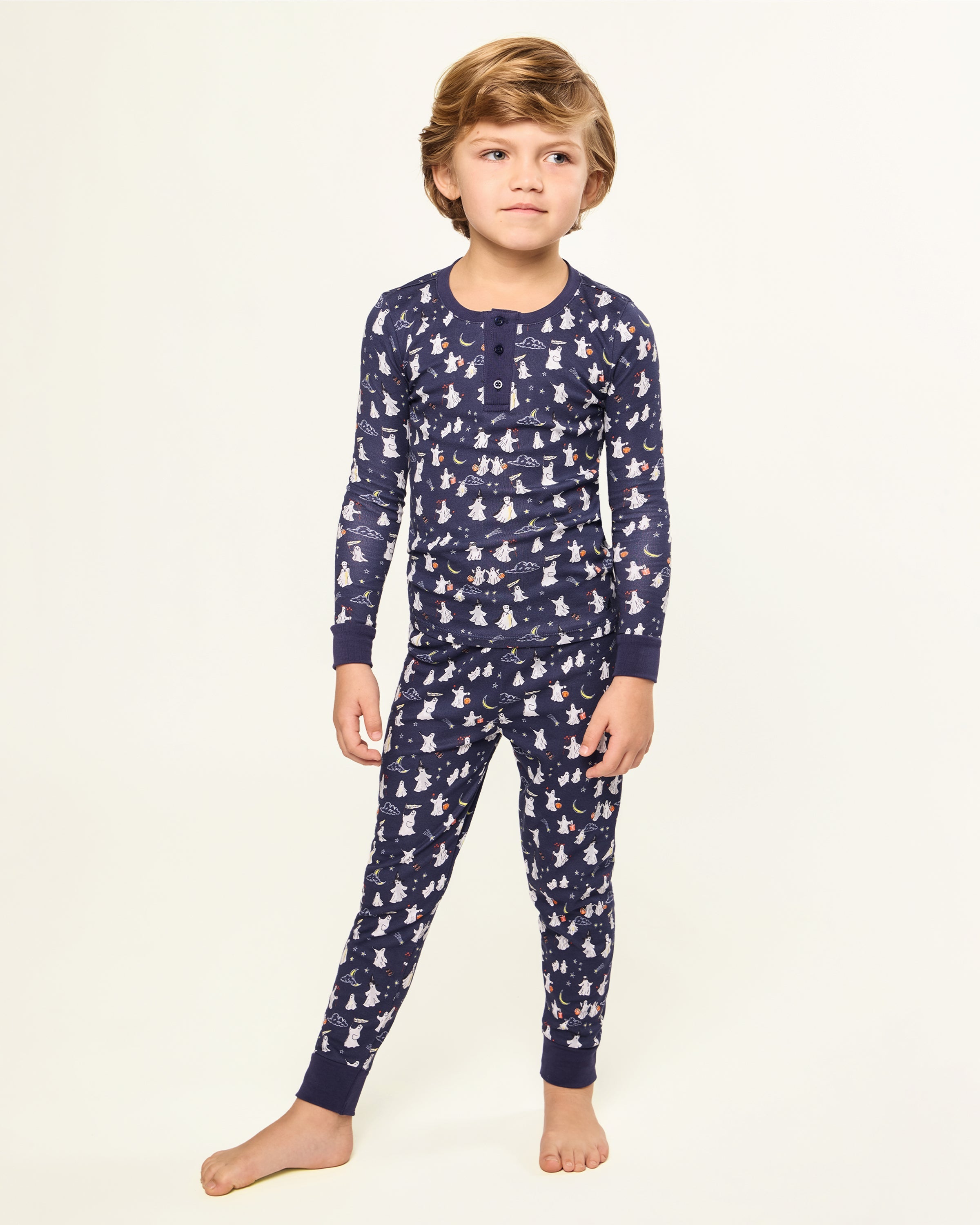 Kid’s Pima Snug Fit Pajama Set in Spooky Slumber