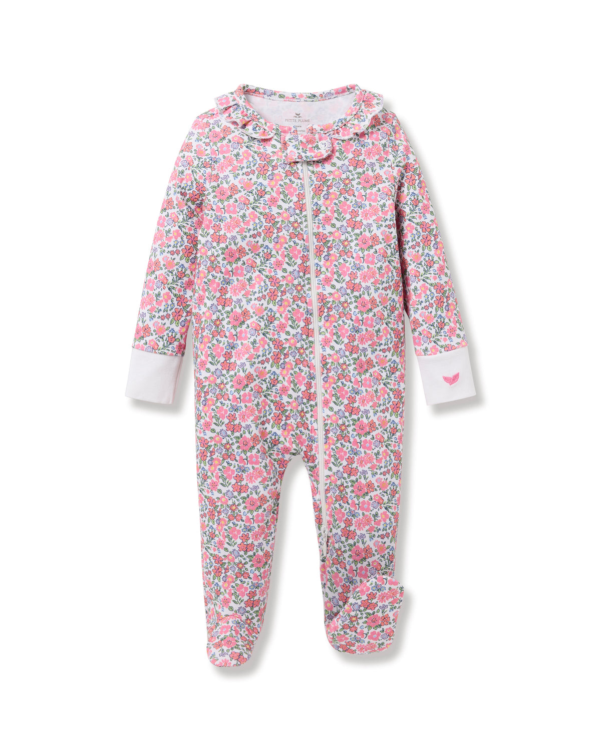 Baby’s Pima Romper in Fleurs de Rose