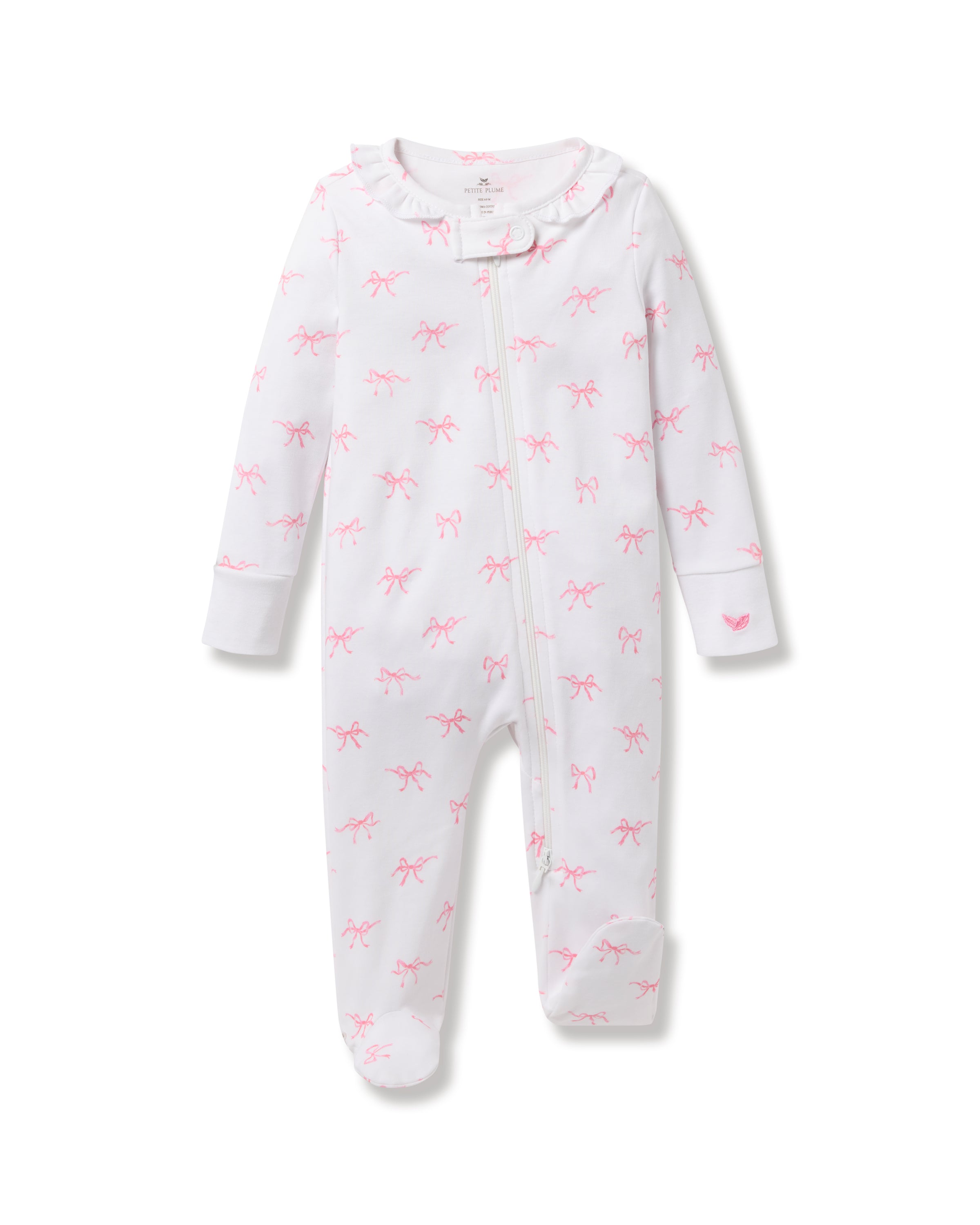 Baby’s Pima Romper in Blushing Bows