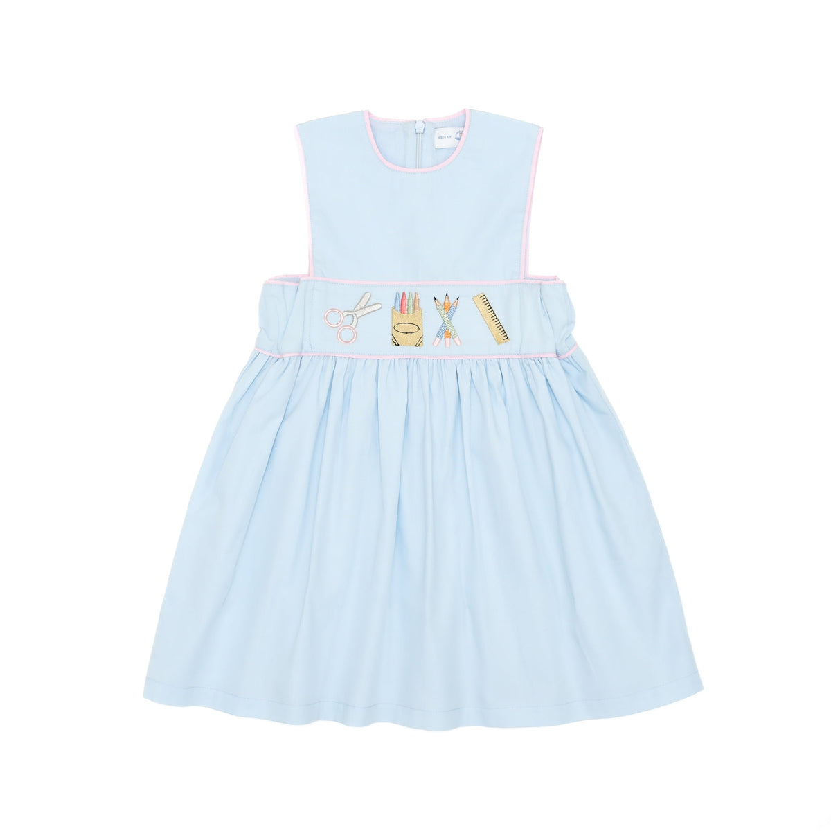 Girls Back to School Embroidered Dress - Henry Duvall