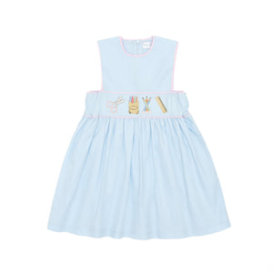 Girls Back to School Embroidered Dress - Henry Duvall