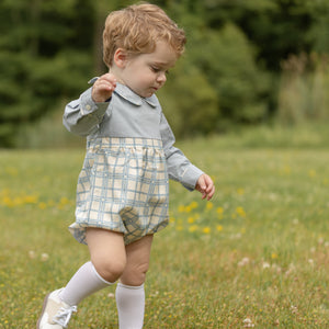 Long Sleeve Beau Bubble in Pembroke Plaid