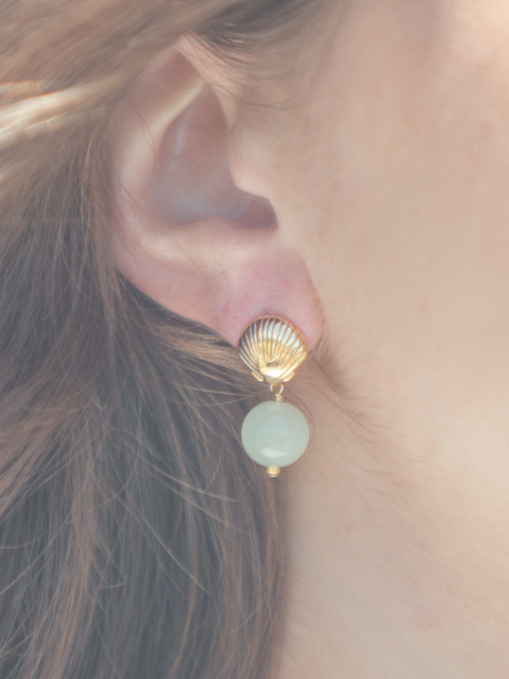 Tori Earrings in Light Green