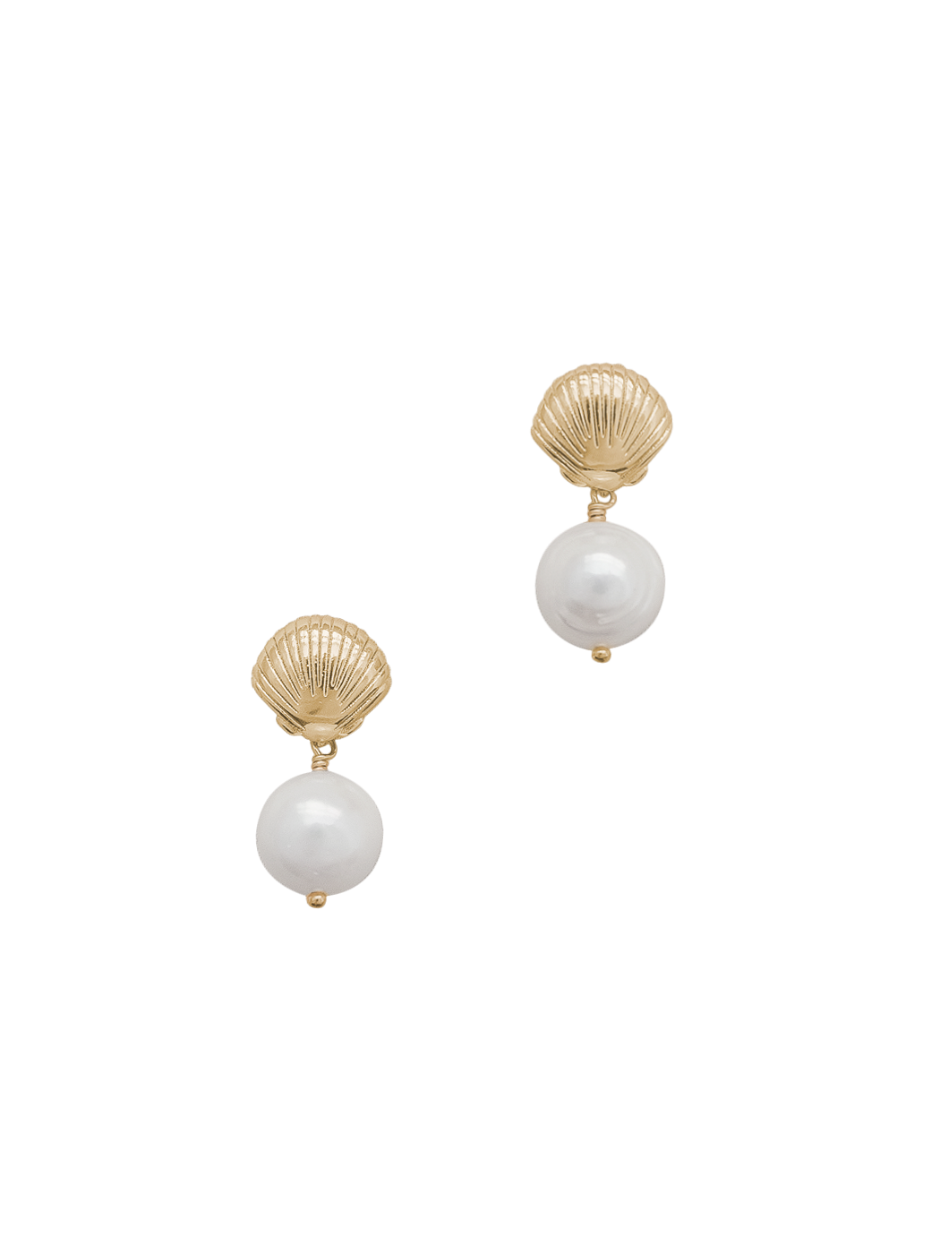 Tori Earrings in Gold & White