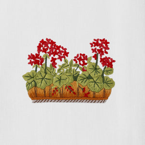 French Geraniums Hand Towel