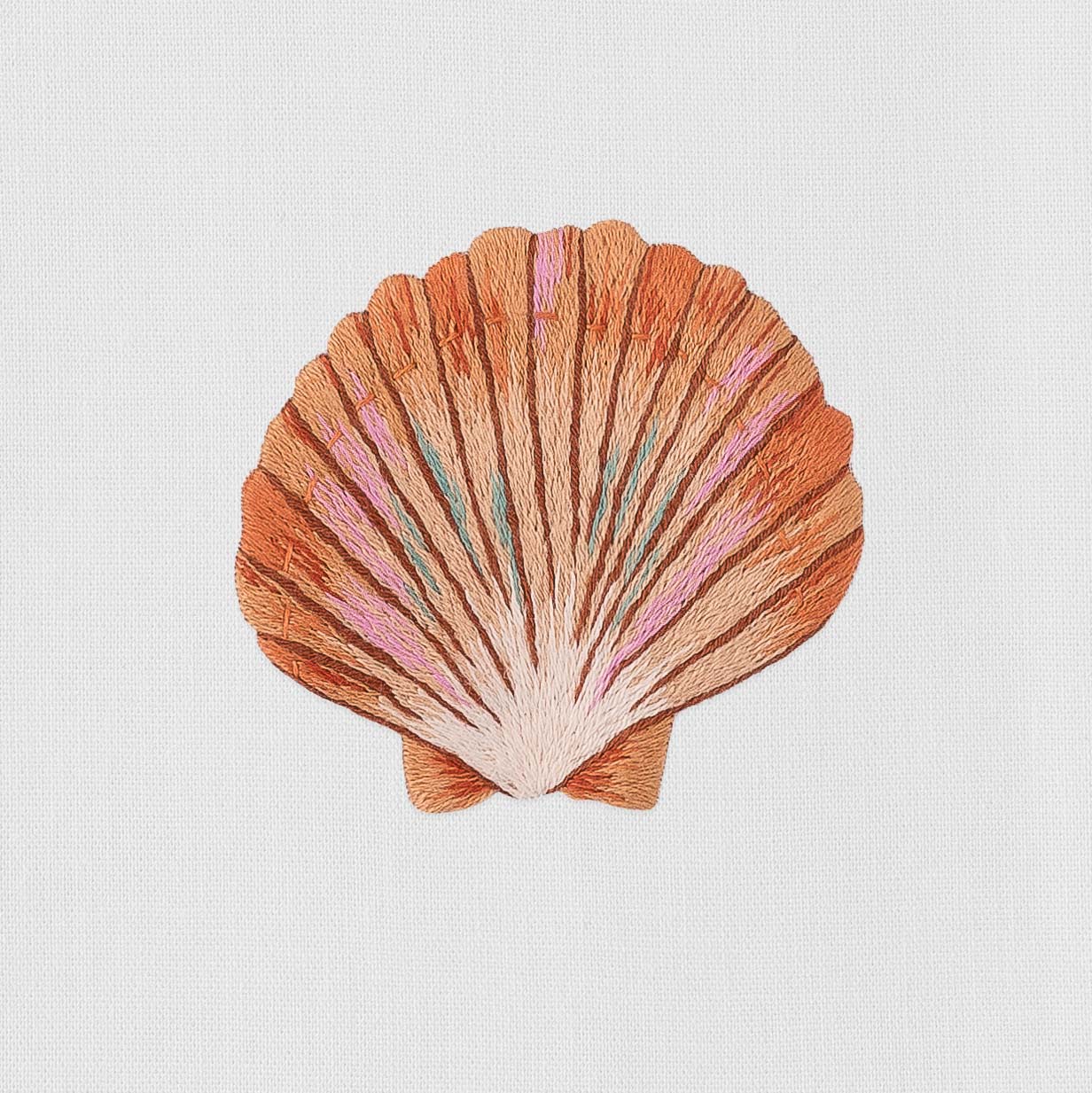 Shell Scallop Blush Hand Towel