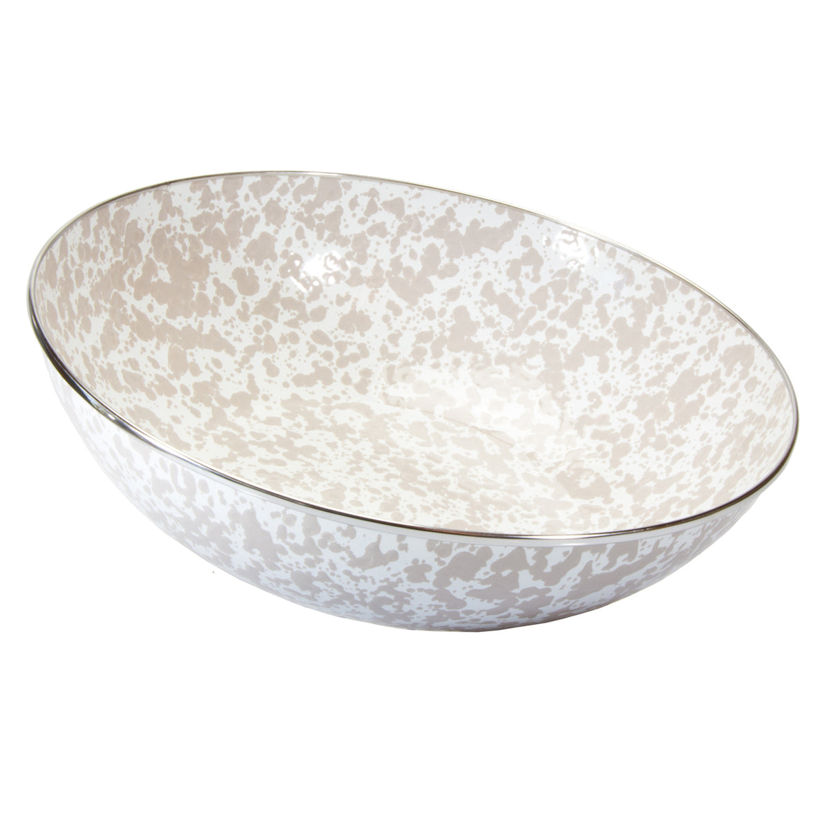 Catering Bowl in Taupe Swirl