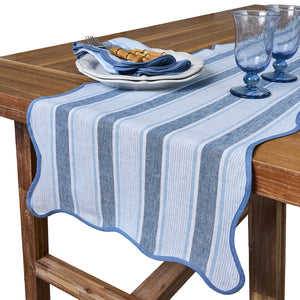 Cabana Stripe 18" x 90" Table Runner in Ocean