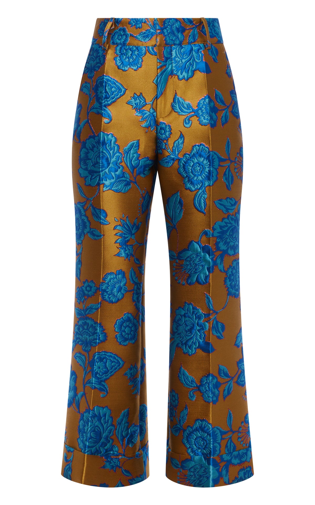 Hendrix Pants in Hottie Jacquard Turquoise