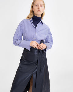 Margaux Shirt in Blue/Optic White