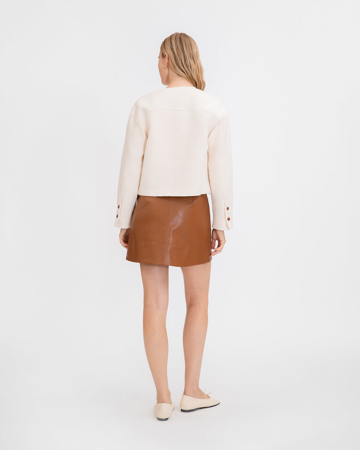 Courtney Skirt in Saddle Brown