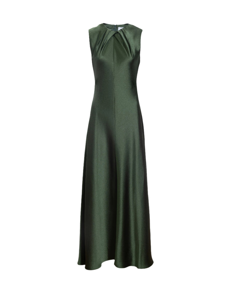 Emily Dress in Forest Green