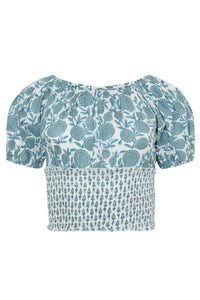 Tahiti Blouse in Blue