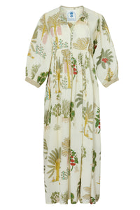 Taj Maxi Dress in Palm Natural